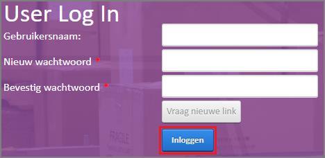 6. Klik op Inloggen om het wachtwoord in te stellen en automatisch in te loggen.