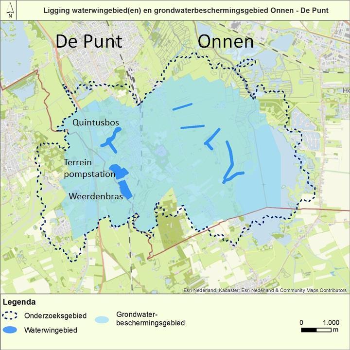 Figuur 2-1 Ligging waterwingebied en grondwaterbeschermingsgebied grondwaterwinning 2.2 Voorzieningsgebied Het voorzieningsgebied is weergegeven in figuur 2-2.