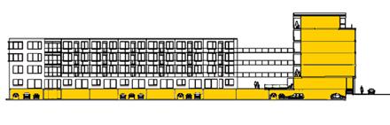 Oranjepark Pijnacker Parkeren Parkeren Onder het gehele woningbouwblok komt een natuurlijk geventileerde, halfverdiepte parkeergarage met 164 parkeerplaatsen.