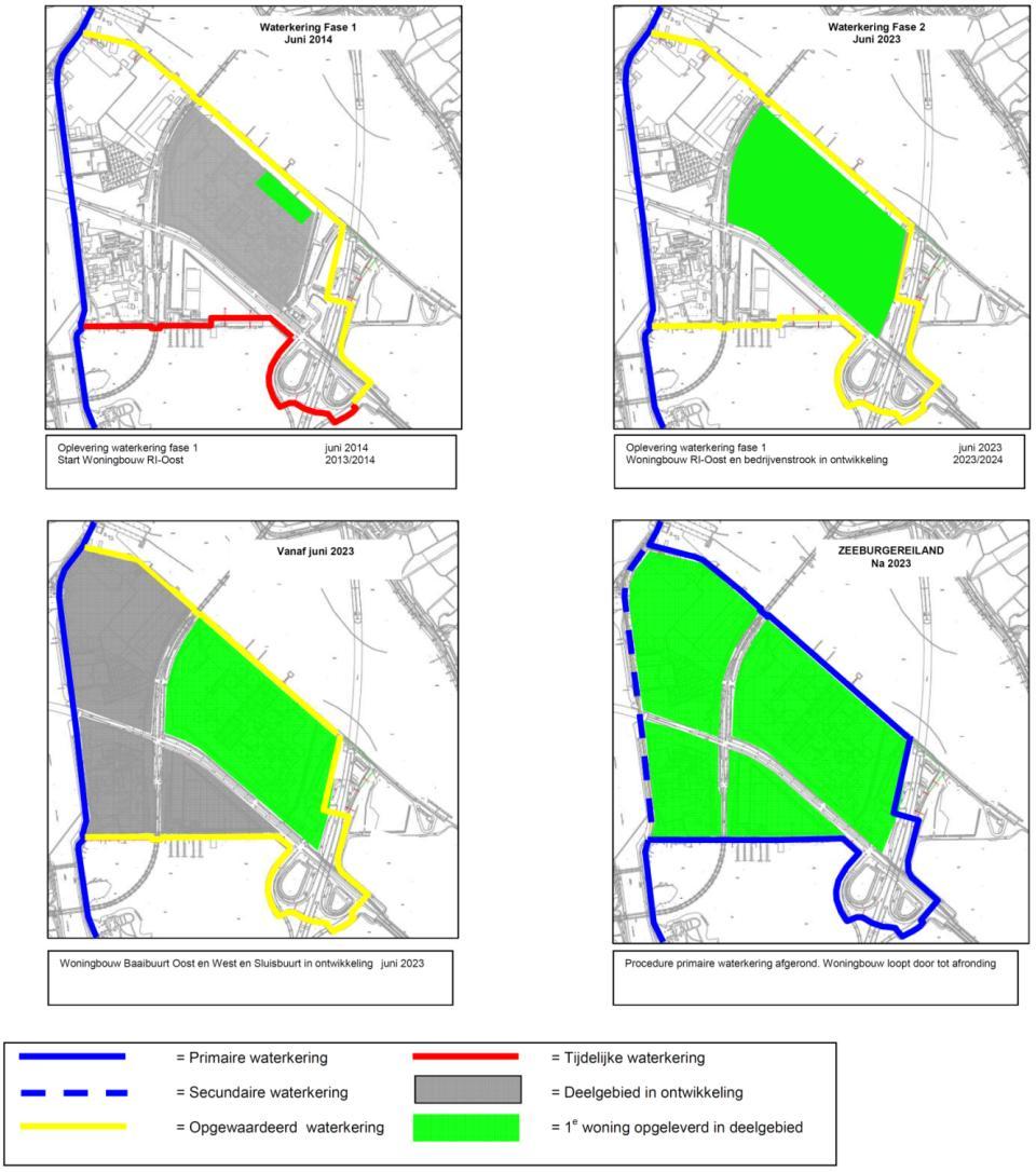 1.2 Dijkverlegging project Zeeburgereiland Het Zeeburgereiland is in 2005 door de gemeenteraad van Amsterdam aangewezen als herontwikkelingsgebied voor de bouw van circa 6.000 woningen en bedrijven.