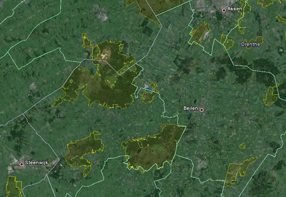3. Natura 2000 gebieden 7 3.1. Afbakening van het studiegebied 3.1.1. Natura 2000 gebieden In de gemeente Westerveld liggen de Natura 2000 gebieden Holtingerveld, Dwingelderveld en het Drents Friese Wold & Leggelderveld.
