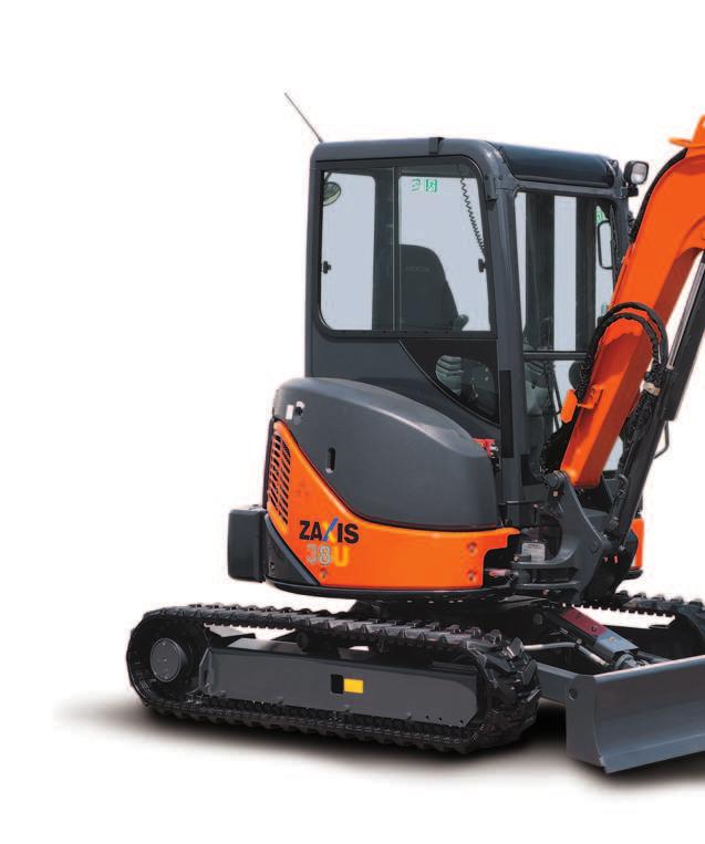 Geavanceerd design van Hitachi geschikt voor verschillende functies De nieuwe Hitachi ZAXIS-U3-serie is op heel wat vlakken verbeterd en heeft een nog steviger chassis voor een betere duurzaamheid en