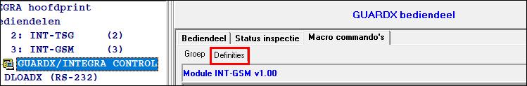 28 INT-GSM SATEL KNX telegram programmeer de volgende KNX telegram parameters van de INT-KNX module: INT-KNX module de INT-KNX module welke de telegram dient te verzenden.