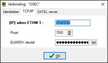 SATEL INT-GSM 35 Poort het TCP poortnummer welke gebruikt wordt voor communicatie tussen het alarmsysteem en de computer met het GUARDX programma er op.