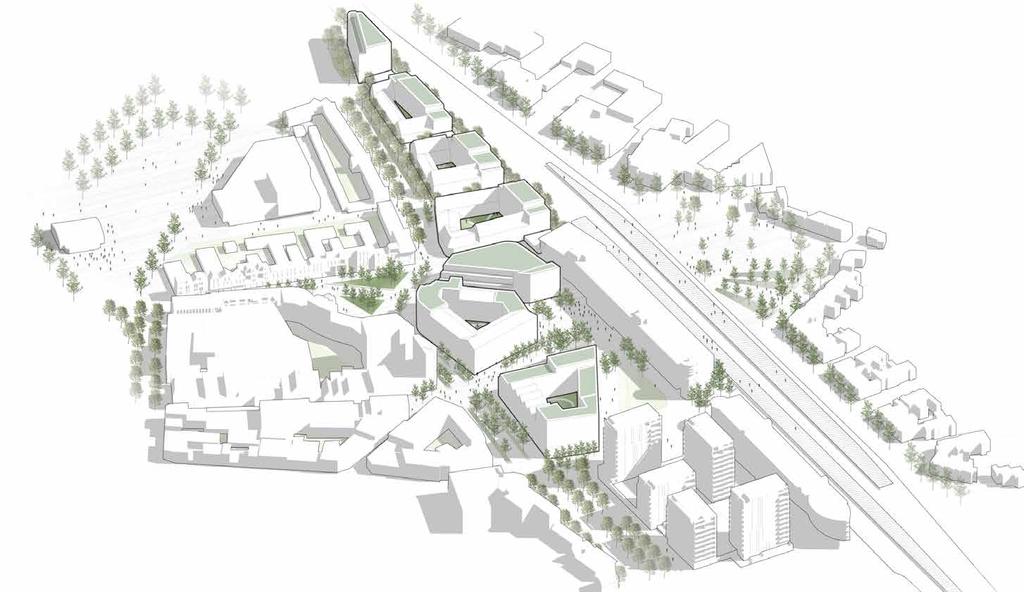 ...worden zorgvuldig hersteld De Markt Nieuwe routes koppelen de Markt met het Stationsgebied en de rest van het centrum. Stationsstraat Volop ruimte voor groen, voetgangers en fietsers.