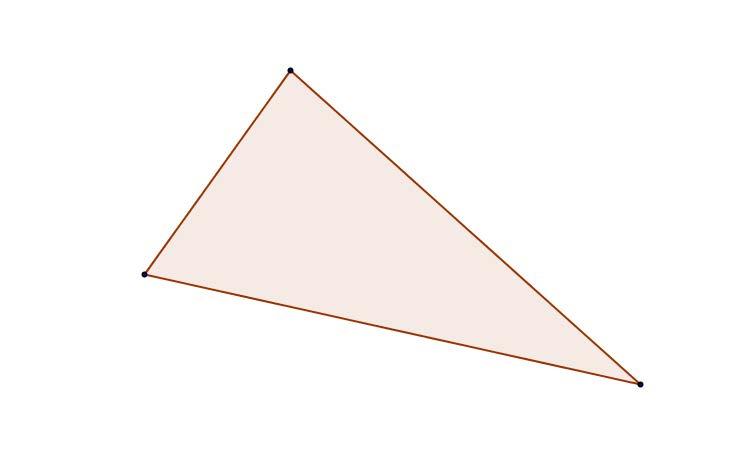 1 Veelhoekig gebied Een driehoekig gebied is de unie van een driehoek en zijn binnengebied.