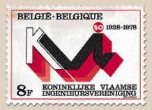 1911-50 jaar "Koninklijke Vlaamse Ingenieursvereniging v.z.w." Uitgiftedatum: 7/10/1978 folder Nr.