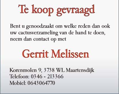 Nieuwe leden november - december 2016 Nederland 111618 Hooijdonk, Conny van Noordhoeksedijk 3 4759 CA Noordhoek 111619 Bemt, Jan van den Zwaluw 54 2986 BH Ridderkerk 111620 Cevat, Loulou Olmenstraat