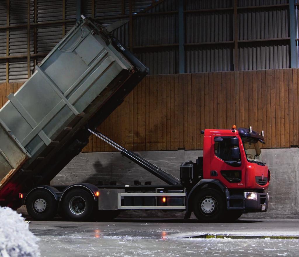 Functie voor snel dalen en snel kippen Met deze functies gaat het lossen drie keer zo snel als