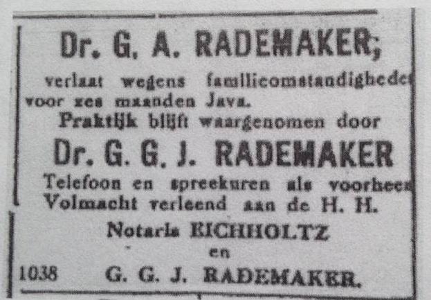 GIJSBERTUS RADEMAKER (1887 1957) Gijsbertus Godefriedus Johannes Rademaker