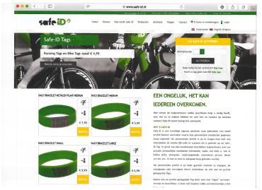 2.3. [eiser] maakt voor het aanbieden van zijn producten en diensten gebruik van de website www.safe-id.nl. De homepage ziet er als volgt uit: 2.4.