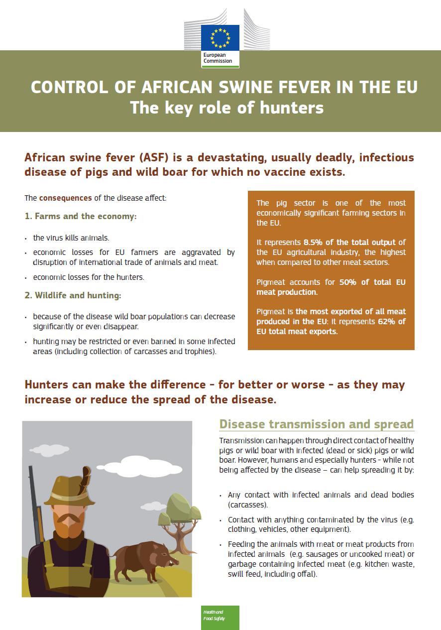 3. Rol van jagers Jagers spelen een sleutelrol - Risico ziekteoverdracht en