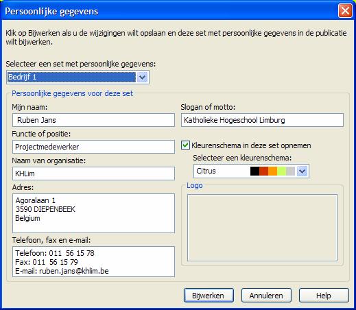 3 Workshop 1 Maak je eigen visitekaartje Stap 1: open Microsoft Publisher. Stap 2: kies onder Publicaties om af te drukken voor Visitekaartjes : Je krijgt nu een 50-tal voorbeelden te zien.