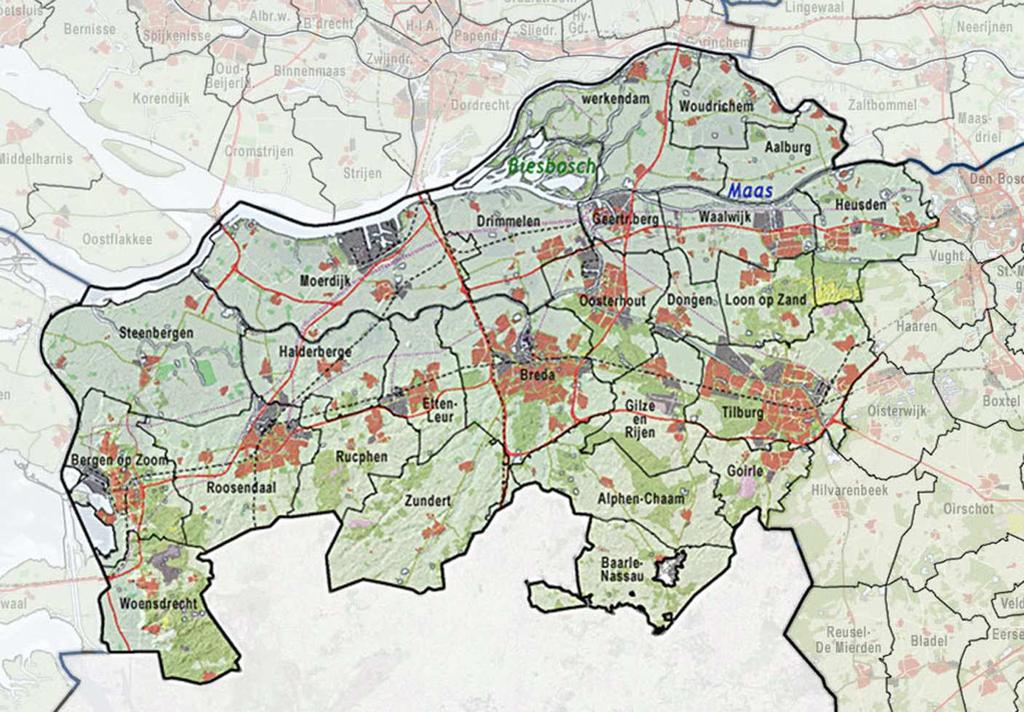 Meetkundig Onderzoek Indeling Gemeentes West-Brabant Gemaakt