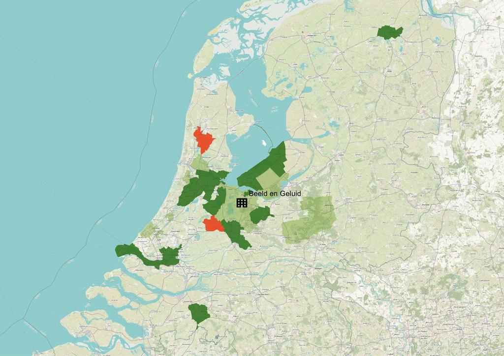 Herkomsten op gemeente niveau Opvallend, extra bezoekers uit Groningen, Rotterdam en Breda.