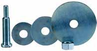 3.4 Reinigingsschijven GP Clean & Strip GP Blue Schijven met Asgat Maximaal aanbevolen toerental: 6.000 rpm voor 100 mm diameter en 4.000 rpm voor 150 mm diameter Partnr.