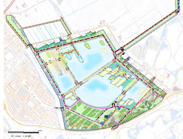 Figuur 3-2: Dagelijkse situatie Figuur 3-3: Na vullen piekberging Voor het vullen van de van de piekberging Nieuwe Driemanspolder met boezemwater, is het noodzakelijk om vanuit de Ringsloot van de