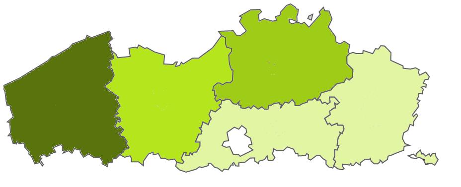 Herkomst Vlaamse vakantieganger Vakantiewoning Antw W-Vl 47% O-Vl 20% 29% Vl-Bra 1% Limb 2% In