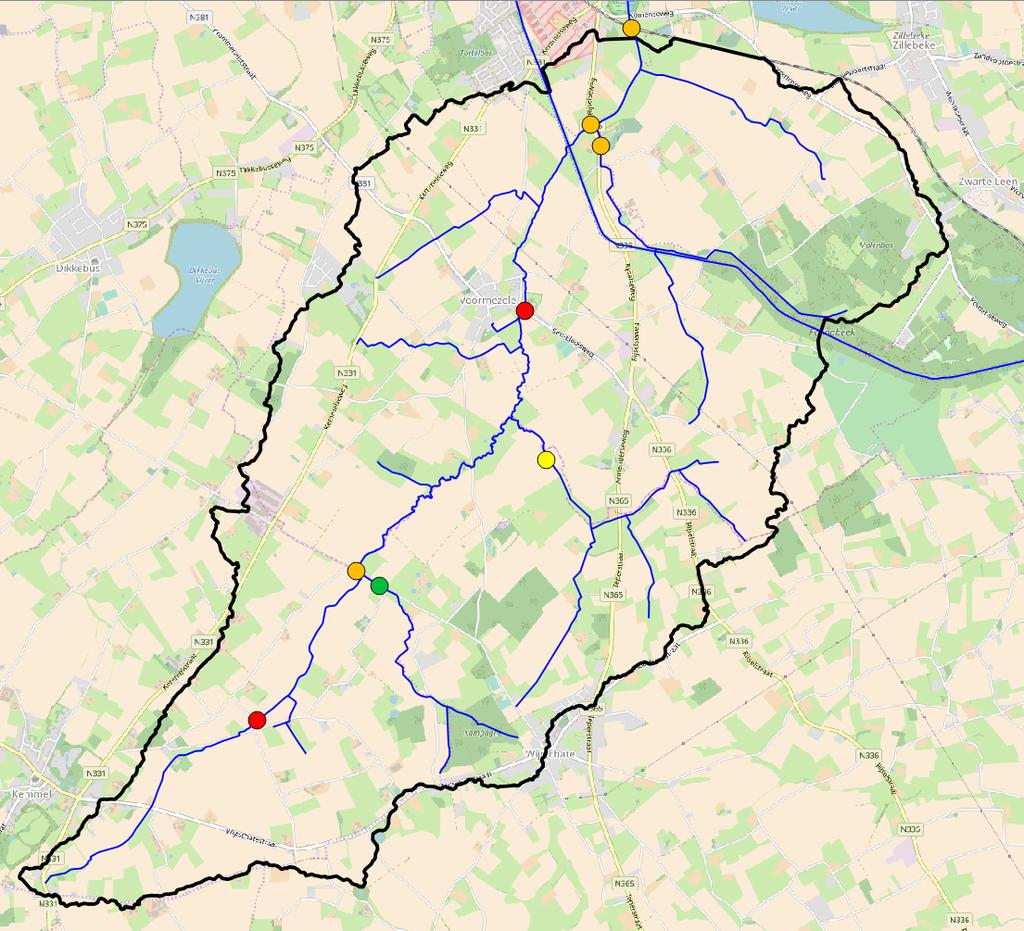 TOETSING MILIEUNORM % metingen >