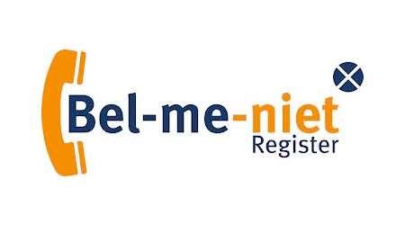 BEL-ME-NIET REGISTER Database consumentenirritatie verminderen Voor natuurlijke personen in Nederland