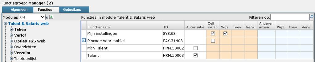 autoriseer de functie PAY.31415+ Stap 3: Autorisatie button Mijn Instellingen (optioneel) Alleen nodig als u deze nog niet heeft uitgedeeld.