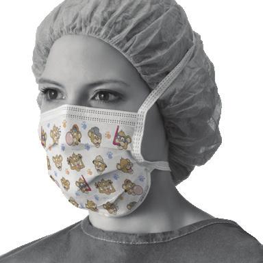 71 Type II Chirurgisch masker Zachte binnenkant - ideaal voor lange procedures Cellulose binnen- en buitenant Blauw Bandjes Dikke anticondens foam strip