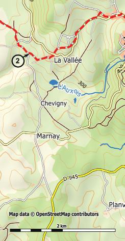 Tour de Vézelay - OOST ( Morvan ) - 72 km Dit deel wordt beschreven vanuit het gehucht Le Chemin (gemeente Anthien) en gaat naar de camping van Saint-Père.