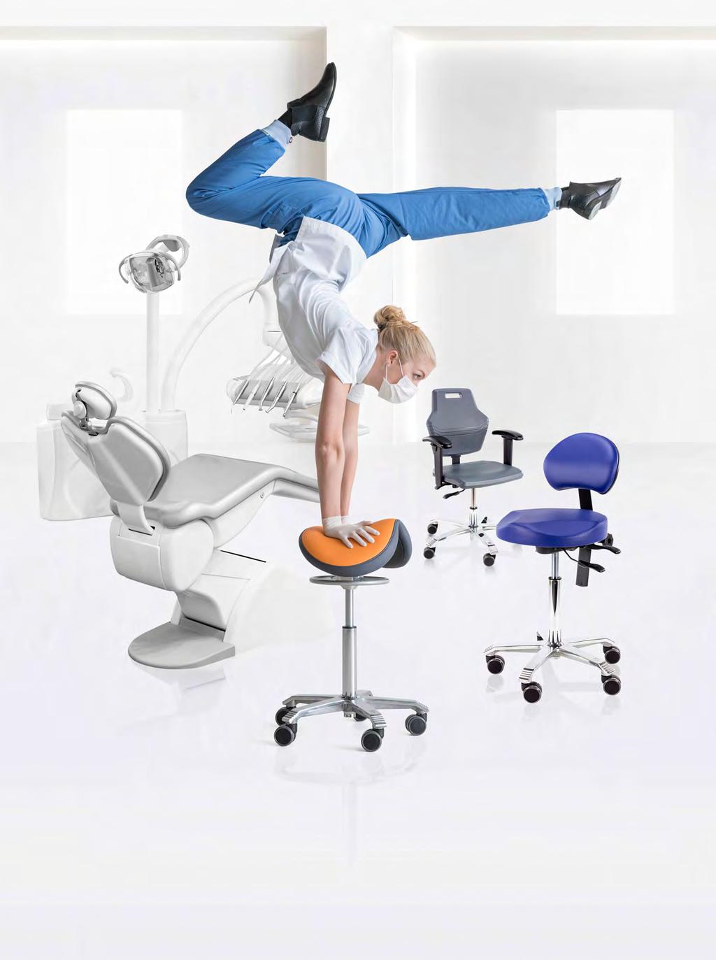 sit healthy, work comfortable Als mondzorgprofessional hoef je je niet in de vreemdste bochten te wringen om patiënten