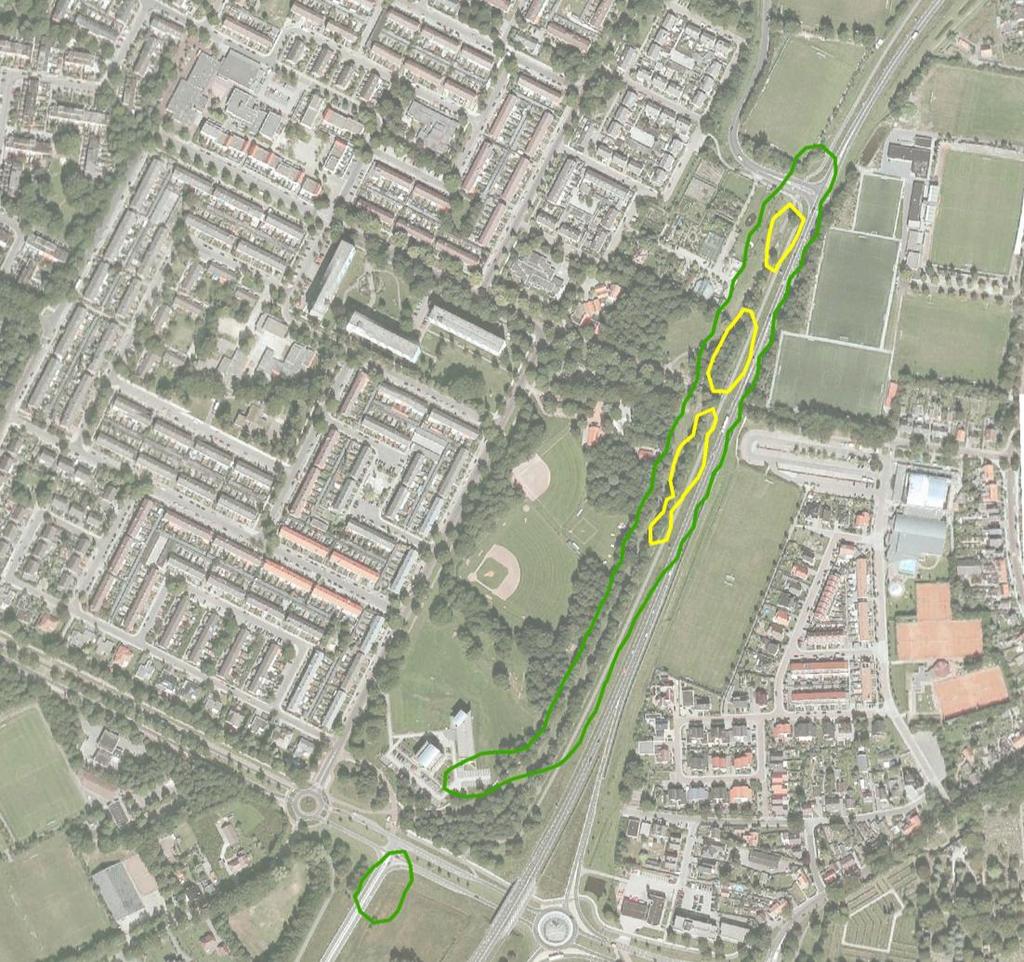 Externe veiligheid bestemmingsplan De Thij te Oldenzaal 16 De PR-contouren van aardgasleiding N-528-22 worden getoond in figuur 3. Er is geen contour voor de grenswaarde van 1.0 10-6 /jr.