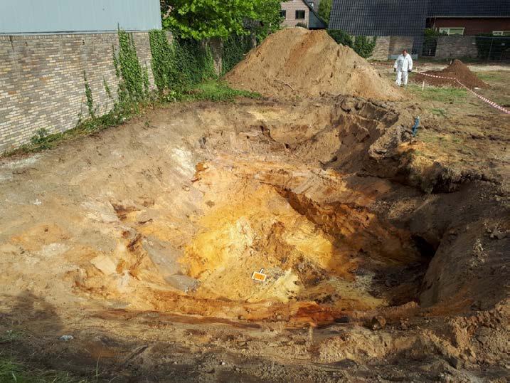 Afbeelding 17. Tijdens de archeologische begeleiding van de graafwerkzaamheden aan de G.P. Duuringlaan bleek de bodem toch teveel verstoord te zijn (foto: Synthegra).