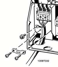 Afbeelding 3.3: Netvoeding voor framegrootte B3 (IP 20). Afbeelding 3.