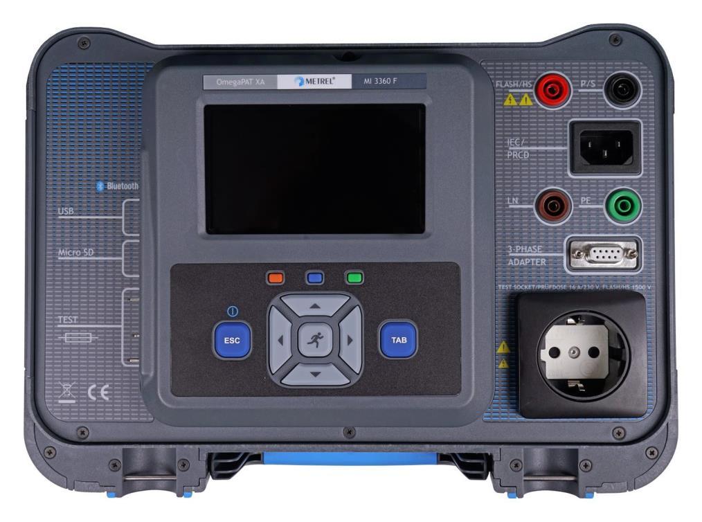 Opstarthandleiding OmegaGT XA MI3360 De MI3360 is een universeel testinstrument voor het keuren van elektrische apparaten op basis van specifieke normeringen (zie datablad), waaronder EN50110/NEN3140.