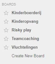 Opslaan in een board Interessante berichten kan je meteen opslaan in een board.