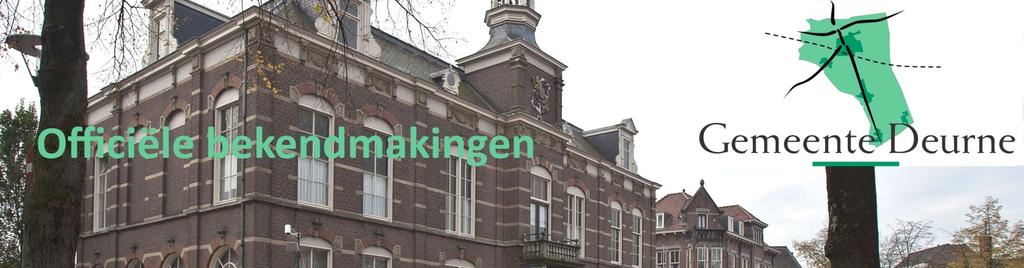 Donderdag 20 oktober 2016, week 16 Gemeentebladen Vaststelling beheersverordening Heiakker e.o. - Noordrand Burgemeester en wethouders van Deurne maken ingevolge artikel 3.