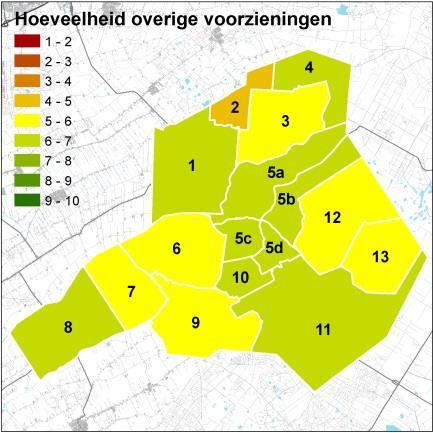 teit en het aanbod. De gemeente Ooststellingwerf krijgt hiervoor respectievelijk gemiddeld een 6,6 en een 6,2. Beide cijfers zijn gestegen ten opzichte van 2010.