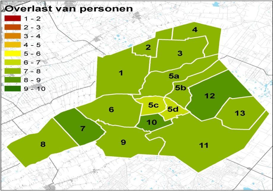 6 Overlast 6.1 Inleiding Overlast kan verschillende oorzaken hebben en heeft in alle gevallen een negatieve invloed op de beleving van leefbaarheid.