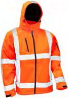 HIGH VISIBILITY SAFETY COACHMAN RWS SOFT SHELL JACK Stretch soft shell jack voor extra draagcomfort. Gestikte striping, afritsbare capuchon. Uitvoering conform richtlijn Rijkswaterstaat.