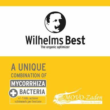 wilhelms best maïszaad coating Wilhelms Best heeft, speciaal voor de teelt van maïs, een combinatie van mycorrhiza en bacteriën ontwikkeld. Wilhelms Best is dé duurzame oplossing voor de toekomst.