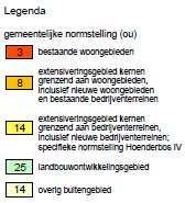 Figuur 2 In de gemeentelijke geurverordening (vastgesteld 21 februari 2008) is het gebied waar het plangebied aan de Oudedijk te Odiliapeel ligt gedefinieerd als extensiveringsgebied kernen grenzend