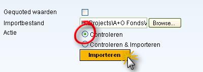 controleren voordat de import wordt uitgevoerd.