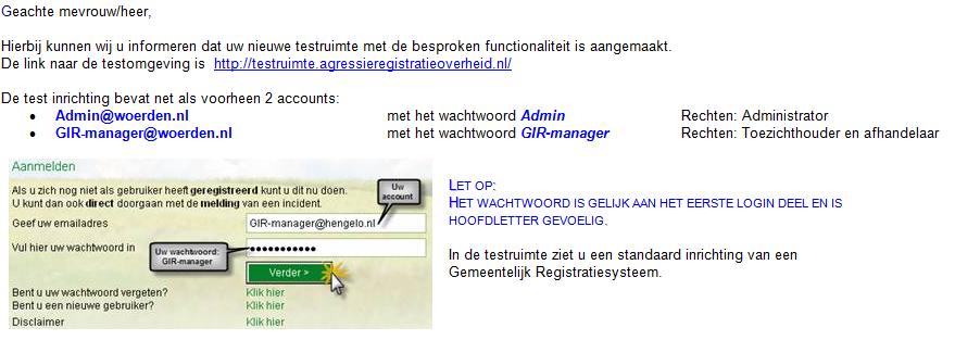 1.4 Helpdesk en overige ondersteuning voor het ARW systeem Voor een uitgebreide handleiding verwijzen wij naar de handleiding Getting Started versie 1.3.