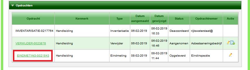 Let op: Na accordering kan er niets meer worden gewijzigd in de geaccordeerde opdracht.