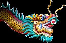 Keizerlijke paleizen werden versierd met deze draken.