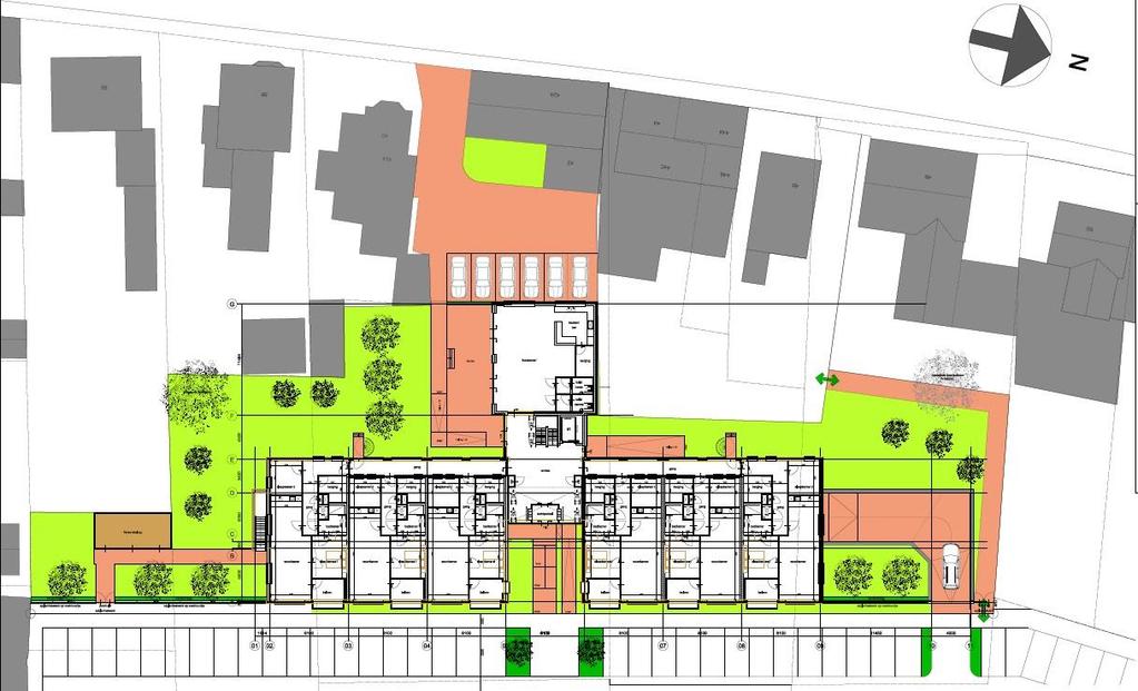 Pagina 6 HOOFDSTUK 2 PROJECT EN LOCATIE 2.1 Projectbeschrijving Het project heeft betrekking op de bouw van een woongebouw met een duidelijke zorgvoorziening.