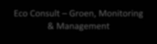 Eco Consult Groen, Monitoring & Management Eco Consult Groen, Monitoring & Management is een onafhankelijk adviesbureau met een breed