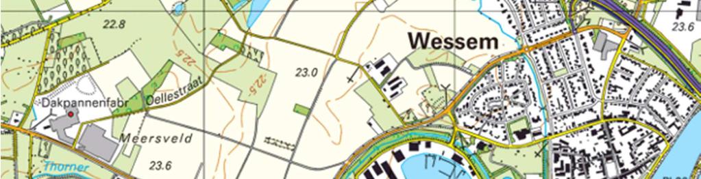 westelijke helft van de kern Wessem (gemeente Maasgouw). De Amersfoortcoördinaten van het midden van het plangebied zijn X= 189.271, Y= 352.516.