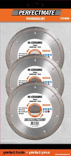 3-IN-1VOORDEELSET Twinner 125mm» Voor harde en zachte materialen» Segmenten hoogte 7mm Inhoud set: 3 x Twinner 125mm Beton / universeel VAN 62,70 Voor 53,30 art. nr.