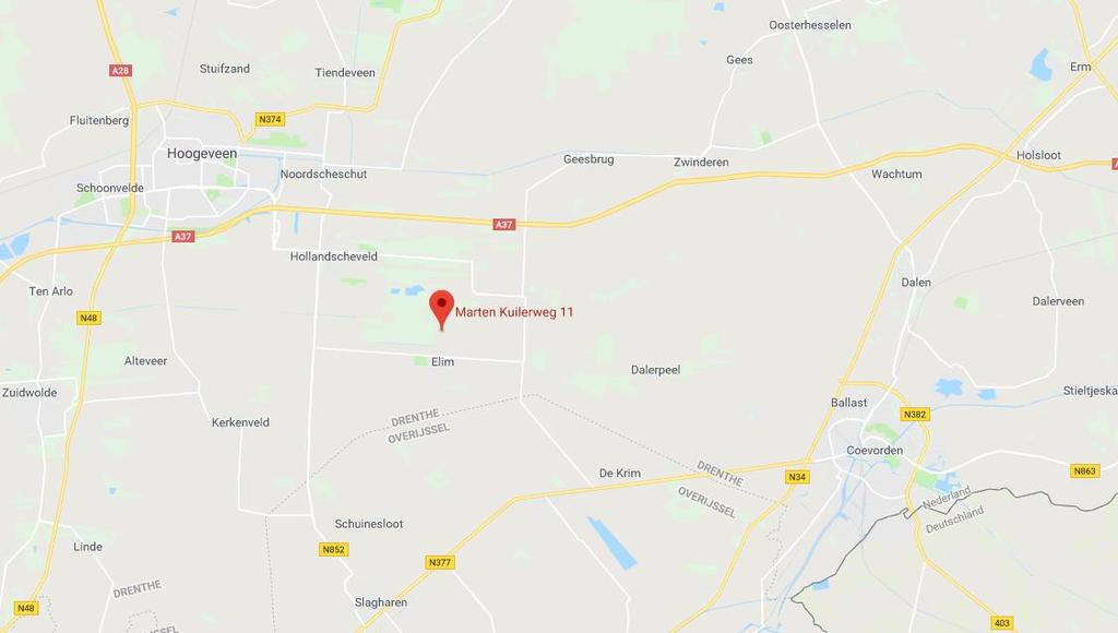 1. ALGEMEEN: Goed onderhouden vleeskalverenbedrijf gelegen op korte afstand van Hoogeveen (15 autominuten) en Hardenberg (20 autominuten) met diverse scholen, kerken en supermarkten.