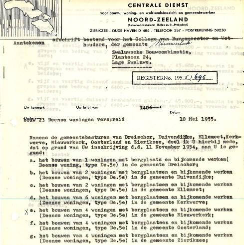DE WEDEROPBOUW Op 3 februari 1954 gaf burgemeester Van Eeten van Nieuwerkerk antwoord op vragen van een