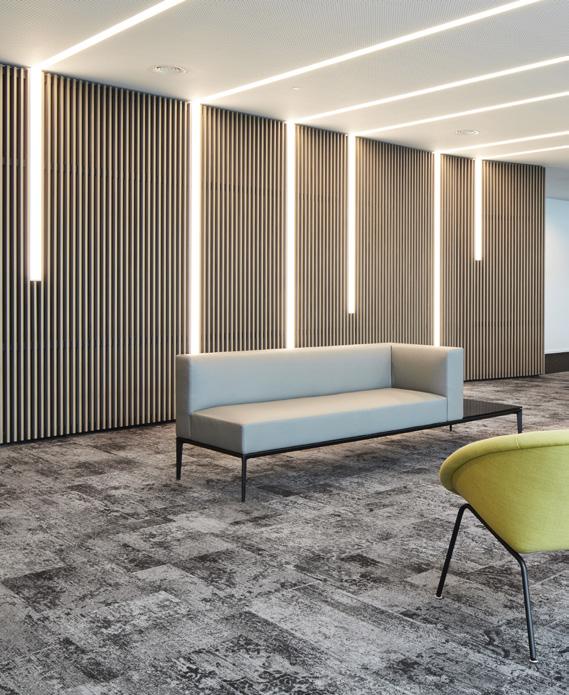 COMMERCIAL carpets & tiles voor professionals Arc Edition staat voor innovatief en hoogwaardig kamerbreed tapijt voor commerciële omgevingen waarmee specialisten in vloerbekleding, architecten,